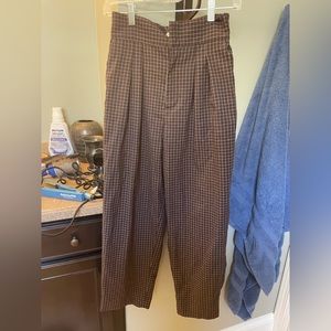 Urban Outfitters Plaid Black and White Pants